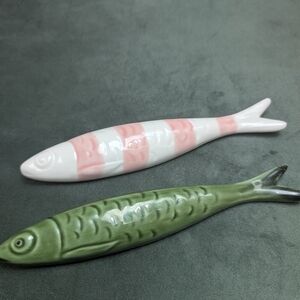 Decorative Ceramic Sardines, Faiobidos Portuguese Small Fish Decor